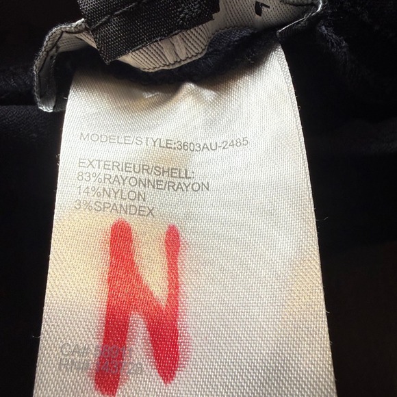 Tribal Women's Black Straight Leg Pull On Pants Classic Work Size 10P - Picture 10 of 11